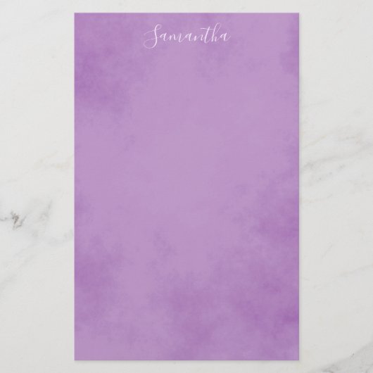 Chic Lila Stationery Briefpapier (Vorderseite)