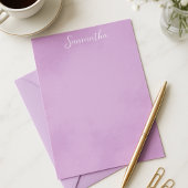 Chic Lila Stationery Briefpapier
