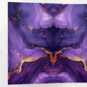 Chic Lila und Gold Sweet 16 Party Einladungen (Innen Erste Seite)