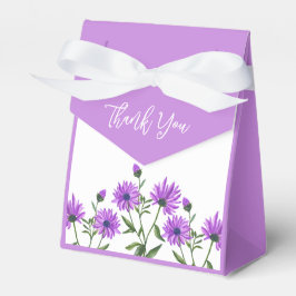 Chic Lila Xeranthemum Floral Vielen Dank Geschenkschachtel