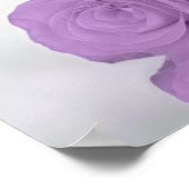 Chic Lilac Lila Rose Unplugged Wedding Zeremonie Poster (Ecke)