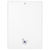 Chic Lilac Lila Wildblume Butterfly Wasserfarbe Klemmbrett (Rückseite)
