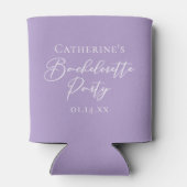 Chic Lilac Purple Bachelorette Party Personalized Dosenkühler (Rückseite)