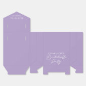 Chic Lilac Purple Custom Bachelorette Party Geschenkschachtel (Ungefaltet)