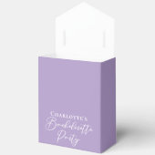 Chic Lilac Purple Custom Bachelorette Party Geschenkschachtel (Offen)
