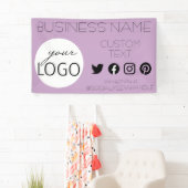 Chic Lilac Social Media Business Logo-Werbeaktion Banner (Insitu)