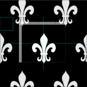 Chic Lilie Muster DIY Hobby Textil Stoff (Kachel)
