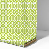 Chic Lime Green Trellis Lattice Muster Stoff