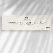Chic Linen Elegantes Business-Logo Event-Marketing Banner