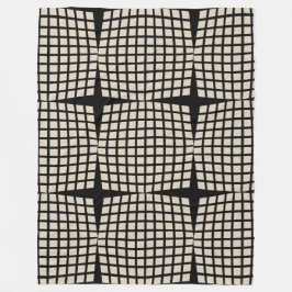 Chic Linen Karo Muster geprüft Deckblatt Fleecedecke