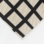 Chic Linen Karo Muster geprüft Deckblatt Fleecedecke (Ecke)