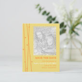Chic Lines & Dots Save the Date (Stehend Vorderseite)