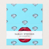 Chic Lips Diamond Girl Visitenkarten (Außenseite Aufgefaltet)