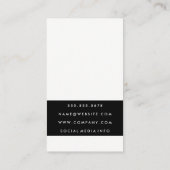 Chic Lipstick Blue Kiss Visitenkarte (Rückseite)