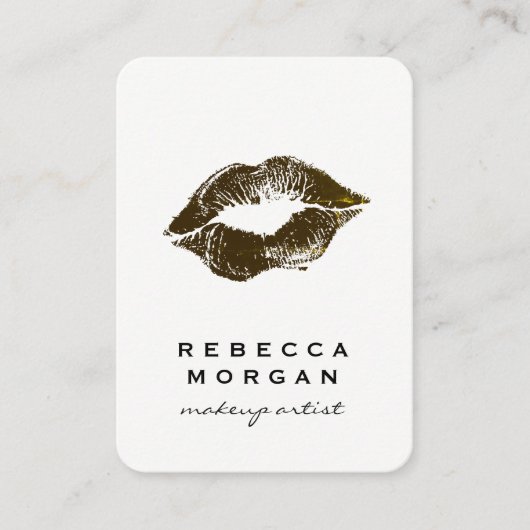 Chic Lipstick Kiss Visitenkarte (Vorderseite)