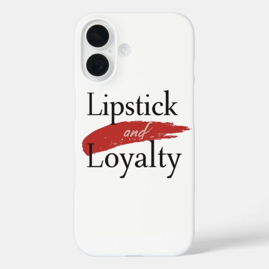 Chic Lipstick Smear and Loyalty Case-Mate iPhone Hülle (Rückseite)