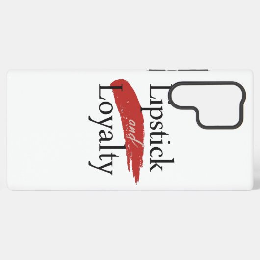 Chic Lipstick Smear and Loyalty Samsung Galaxy Hülle (Rückseite (Horizontal))
