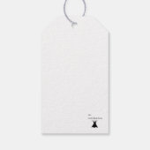 Chic Little Black Number Geschenkanhänger (Rückseite)