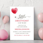 Chic Little Sweetheart Valentine's Day Baby Shower Save The Date