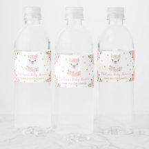 Chic Llama Blush Pink Floral Baby Dusche Gefallen