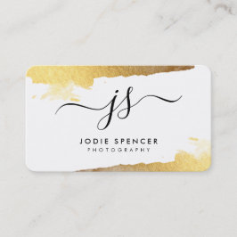 CHIC LOGO Luxus hübsche Erstgold gebürstete Farbe Visitenkarte