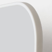 chic lotus baby blue personalized script pickleball schläger (Linke Seite)