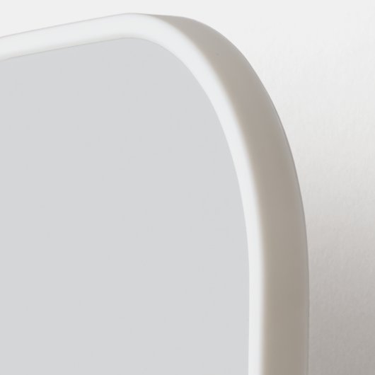 chic lotus baby blue personalized script pickleball schläger (Linke Seite)