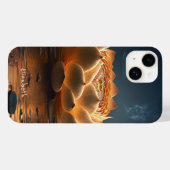 Chic Lotus Blume Case-Mate iPhone Hülle (Rückseite (Horizontal))