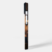 Chic Lotus Blume Dark Case-Mate iPhone Hülle (Rückseite / Links)