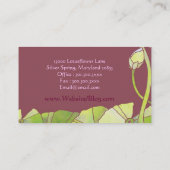 Chic Lotus Massage Therapie Visitenkarte (Rückseite)