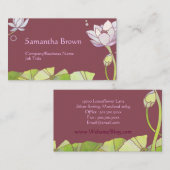 Chic Lotus Massage Therapie Visitenkarte (Vorne/Hinten)