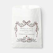 Chic Love Birds Wedding Favor Bags Geschenktütchen (Vorderseite)