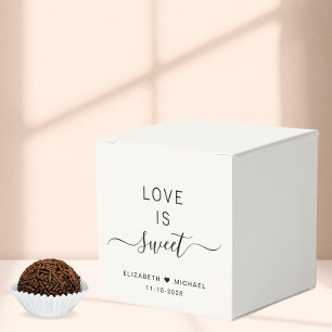 Chic Love Is Sweet Cream Hochzeit Geschenkschachtel
