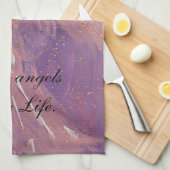 Chic love pink violet angel geschirrtuch (Viertel Falte)