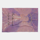 Chic love pink violet angel geschirrtuch (Horizontal)