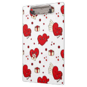 Chic Love-Themed Valentine’s Day Gift Red Heart Klemmbrett (Links)