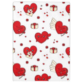 Chic Love-Themed Valentine’s Day Gift Red Heart Klemmbrett (Rückseite)