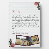 Chic Lovely Personalisierte Liebe Letter Handgesch Fotoplatte (Vorderseite)