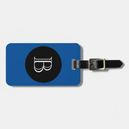 CHIC LUGGAGE/BAG TAG_156 BLUE/BLACK/MONOGRAM GEPÄCKANHÄNGER