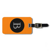 CHIC LUGGAGE/BAG TAG_32 ORNGE/BLACK/MONOGRAM