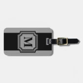CHIC LUGGAGE/BAG TAG_ BLACK/GRAY GEPÄCKANHÄNGER (Vorderseite horizontal)