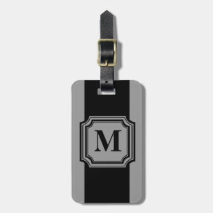 CHIC LUGGAGE/BAG TAG_ BLACK/GRAY GEPÄCKANHÄNGER