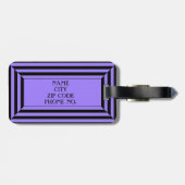 CHIC LUGGAGE/GIFT TAG_GEOMETRIC _2 GEPÄCKANHÄNGER (Rückseite horizontal)