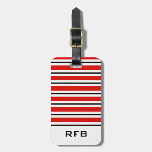 CHIC LUGGAGE TAG_MOD BLACK & WHITE STRIPES_DIY GEPÄCKANHÄNGER