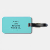 CHIC LUGGAGE TAG_"Mr & Mrs." BLACK TASSELS Gepäckanhänger (Rückseite horizontal)