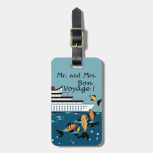 CHIC LUGGAGE TAG_Mr & Mrs Bon Voyage Cruise Gepäckanhänger