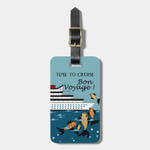 CHIC LUGGAGE TAG_TIME TO CRUISE_BON VOYAGE! GEPÄCKANHÄNGER