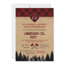 Chic LumberJack und Jill Wedding 40 Jahre Jubiläum