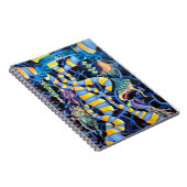 Chic Luminescence Contemporary Geometric Abstrakt Notizblock (Rechte Seite)