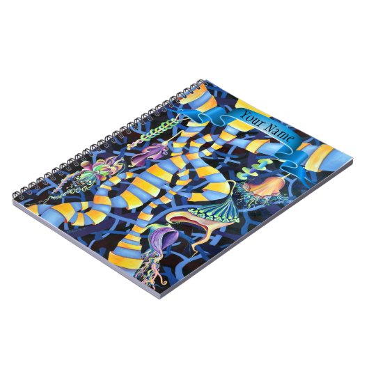 Chic Luminescence Contemporary Geometric Abstrakt Notizblock (Linke Seite)